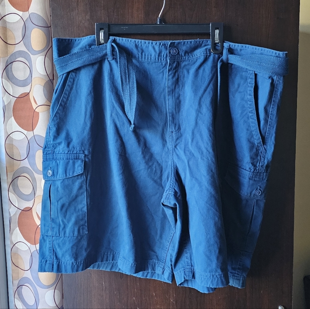 North West Territory Men's Deep Blue Cargo Shorts Size 46